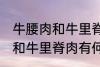 牛腰肉和牛里脊肉有什么不同 牛腰肉和牛里脊肉有何不同