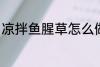 凉拌鱼腥草怎么做 凉拌鱼腥草如何做