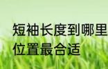 短袖长度到哪里合适 短袖长度到哪个位置最合适