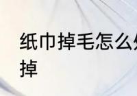 纸巾掉毛怎么处理 纸上的毛渣如何去掉