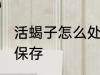 活蝎子怎么处理保存 活蝎子如何处理保存