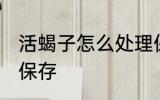 活蝎子怎么处理保存 活蝎子如何处理保存