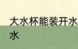 大水杯能装开水吗 大水杯能不能装开水