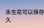 永生花可以保存多久 永生花能保存多久