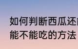 如何判断西瓜还能不能吃 判断西瓜还能不能吃的方法