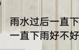 雨水过后一直下雨好钓鱼吗 雨水过后一直下雨好不好钓鱼