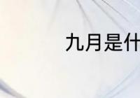 九月是什么 什么是九月